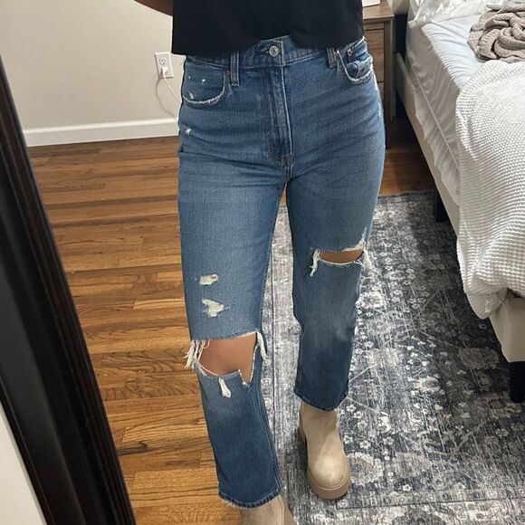 Abercrombie & Fitch The Ankle Straight Ultra High Rise | Size 27 - Picture 2 of 6